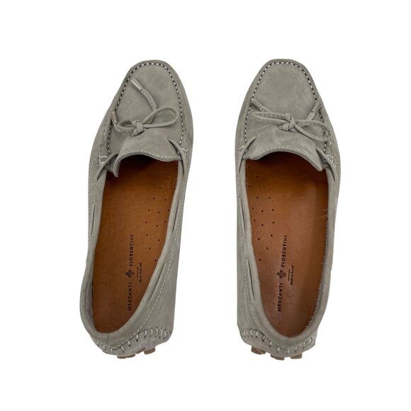 Mercanti Fiorentini Gray Suede Slip On Driving Loafers Moccasins Womens 9.5B - Picture 3 of 8
